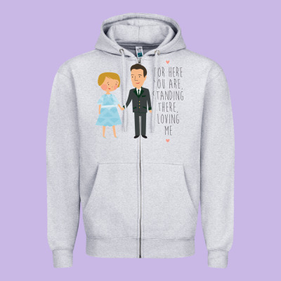Sound Of Music - Loving Me Zipper Hoodie Designed By Designpulse
