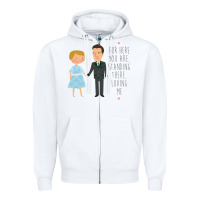 White sound of music - loving me Zipper Hoodie - DesignPulse