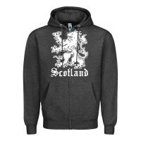 Charcoal Heather youth scotland Zipper Hoodie - DesignPulse