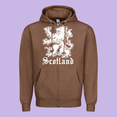 Youth Scotland Zipper Hoodie Designed By Designpulse