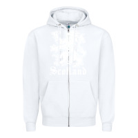 White youth scotland Zipper Hoodie - DesignPulse