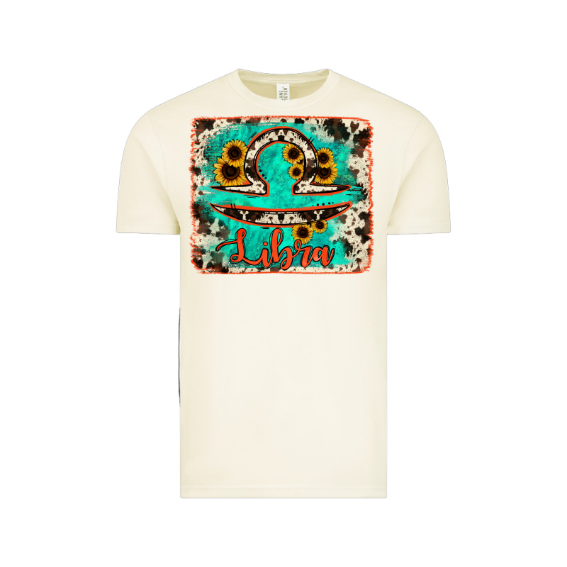 Libra Turquoise Cowhide Vintage Tee by RanaPortraitStore | Teevron
