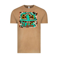 Vintage Camel libra turquoise cowhide Vintage Tee - RanaPortraitStore