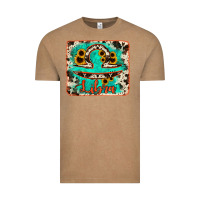Vintage Coffee libra turquoise cowhide Vintage Tee - RanaPortraitStore