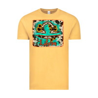 Vintage Mustard libra turquoise cowhide Vintage Tee - RanaPortraitStore