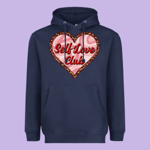 Self Love Club Valentine's Day Heavyweight Hoodie Designed By Ranaportraitstore
