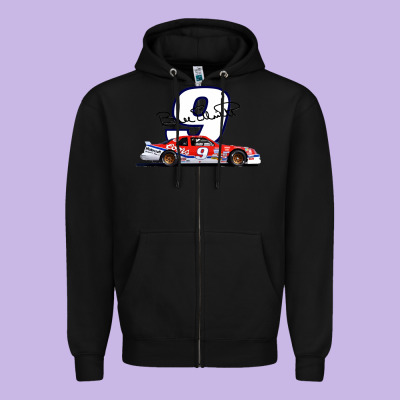 Bill Elliott 1988 Winston Cup 9 Stock Car  Classic Zipper Hoodie Designed By Designpulse