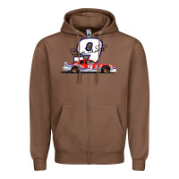 Chestnut Bill Elliott 1988 Winston Cup 9 Stock Car  Classic Zipper Hoodie - DesignPulse