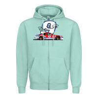 Seafoam Bill Elliott 1988 Winston Cup 9 Stock Car  Classic Zipper Hoodie - DesignPulse