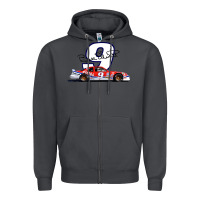 Smoke Bill Elliott 1988 Winston Cup 9 Stock Car  Classic Zipper Hoodie - DesignPulse