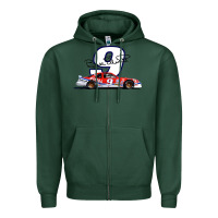 Sports Green Bill Elliott 1988 Winston Cup 9 Stock Car  Classic Zipper Hoodie - DesignPulse