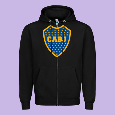 Boca Juniors Zipper Hoodie Designed By Designpulse