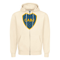 Sandshell Boca Juniors Zipper Hoodie - DesignPulse