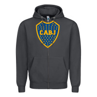 Smoke Boca Juniors Zipper Hoodie - DesignPulse