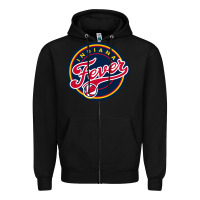 Black indiana,team,fever Zipper Hoodie - DesignPulse