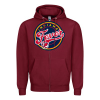 Burgundy indiana,team,fever Zipper Hoodie - DesignPulse
