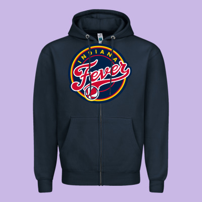 Indiana,team,fever Zipper Hoodie Designed By Designpulse