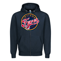 Navy indiana,team,fever Zipper Hoodie - DesignPulse