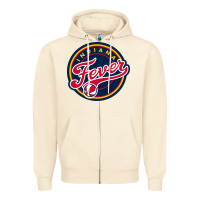 Sandshell indiana,team,fever Zipper Hoodie - DesignPulse