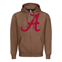 Chestnut -alabama athletics Zipper Hoodie - DesignPulse
