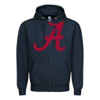 Navy -alabama athletics Zipper Hoodie - DesignPulse