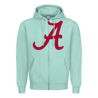 Seafoam -alabama athletics Zipper Hoodie - DesignPulse