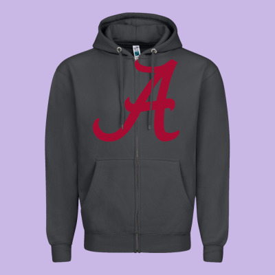 -alabama Athletics Zipper Hoodie Designed By Designpulse
