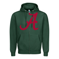 Sports Green -alabama athletics Zipper Hoodie - DesignPulse