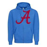 True Royal -alabama athletics Zipper Hoodie - DesignPulse