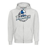 Dove Grey wichita thunder Zipper Hoodie - DesignPulse