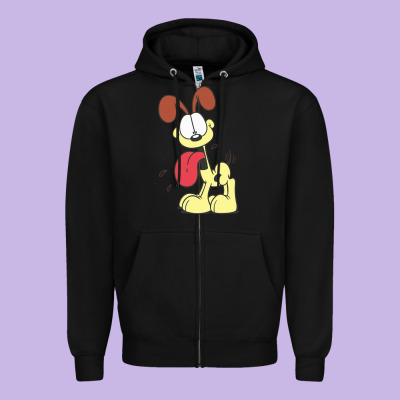 Odie The Dog Gift Zipper Hoodie Designed By Designpulse