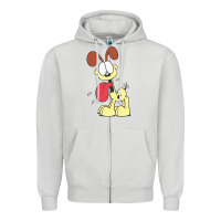 Dove Grey odie the dog gift Zipper Hoodie - DesignPulse