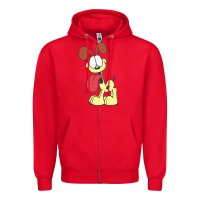 Red odie the dog gift Zipper Hoodie - DesignPulse