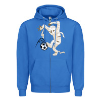 True Royal funny halloween soccer ball Zipper Hoodie - DesignPulse