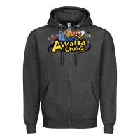 Charcoal Heather awa na awa ni clubs Zipper Hoodie - DesignPulse
