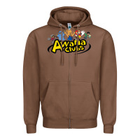 Chestnut awa na awa ni clubs Zipper Hoodie - DesignPulse