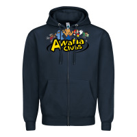 Navy awa na awa ni clubs Zipper Hoodie - DesignPulse