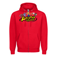 Red awa na awa ni clubs Zipper Hoodie - DesignPulse