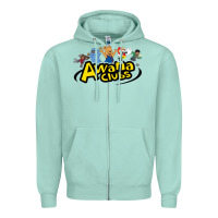 Seafoam awa na awa ni clubs Zipper Hoodie - DesignPulse