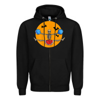 Black cheerleading skeleton halloween cheer skeleton cheerleader t shirt Zipper Hoodie - DesignPulse