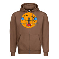 Chestnut cheerleading skeleton halloween cheer skeleton cheerleader t shirt Zipper Hoodie - DesignPulse
