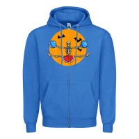 True Royal cheerleading skeleton halloween cheer skeleton cheerleader t shirt Zipper Hoodie - DesignPulse