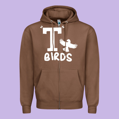 T Birds Greaser Thunderbirds 1970s T Birds Pullover Hoodie Zipper Hoodie Designed By Designpulse