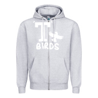 Heather Grey t birds greaser thunderbirds 1970s t birds pullover hoodie Zipper Hoodie - DesignPulse