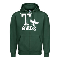 Sports Green t birds greaser thunderbirds 1970s t birds pullover hoodie Zipper Hoodie - DesignPulse