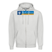 Dove Grey Royal Caribbean International Zipper Hoodie - DesignPulse
