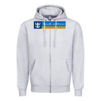 Heather Grey Royal Caribbean International Zipper Hoodie - DesignPulse