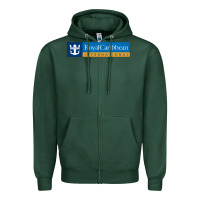 Sports Green Royal Caribbean International Zipper Hoodie - DesignPulse