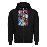 Black monster high character Zipper Hoodie - DesignPulse