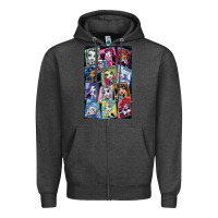 Charcoal Heather monster high character Zipper Hoodie - DesignPulse